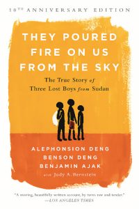 One of our recommended books is They Poured Fire On Us From The Sky by Alphonsion Deng